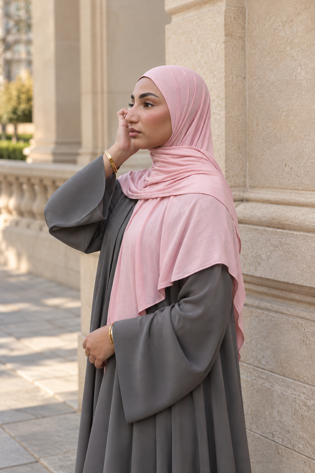 Hijab Triangles Rose