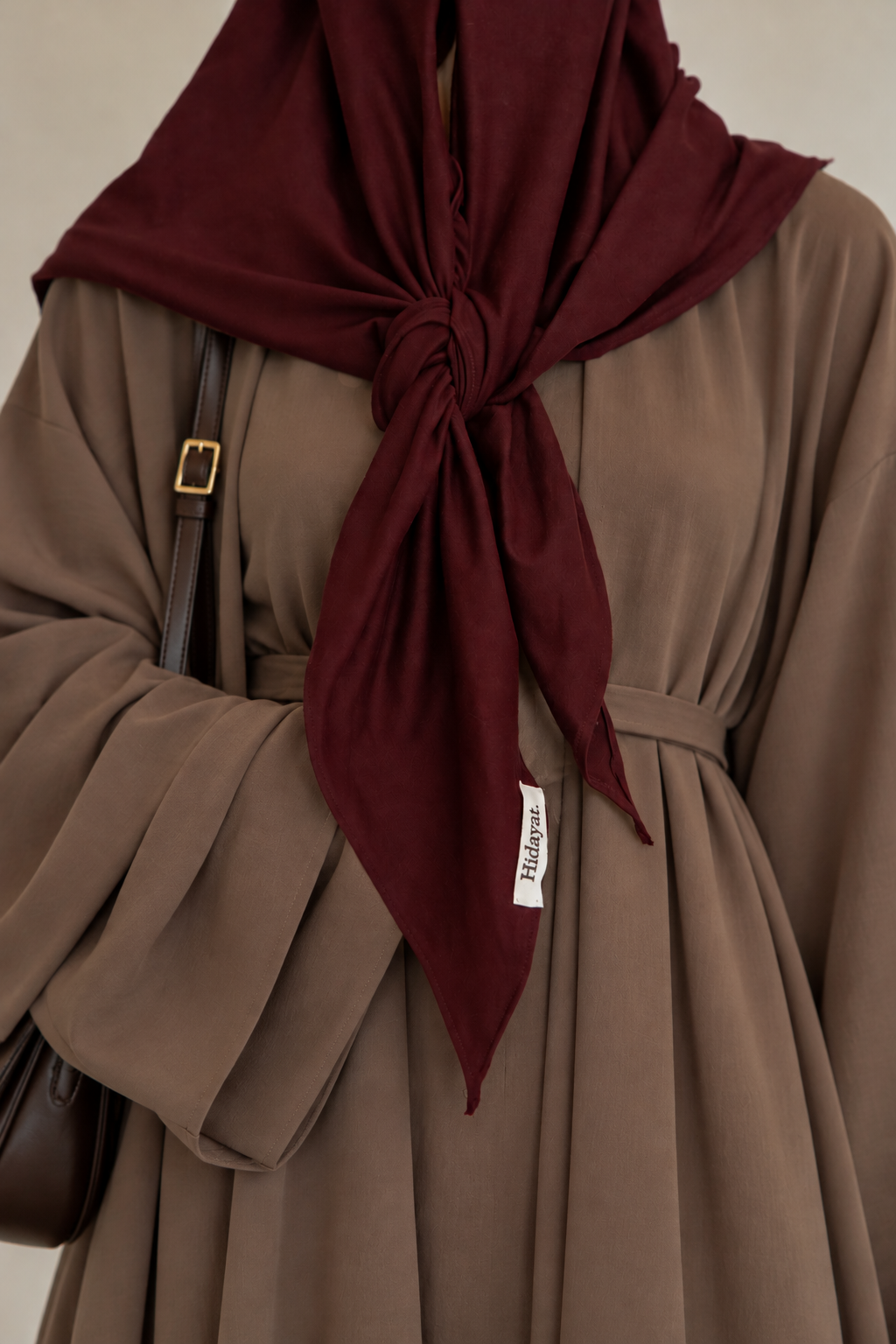 Hijab Triangles Aubergine