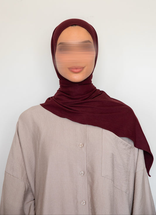 Hijab Triangles Aubergine