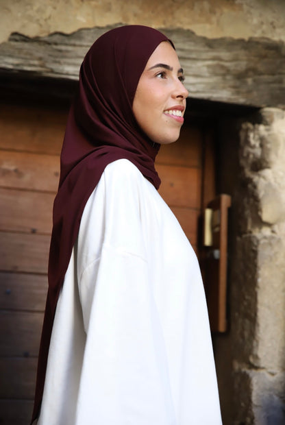 Hijab Triangles Aubergine