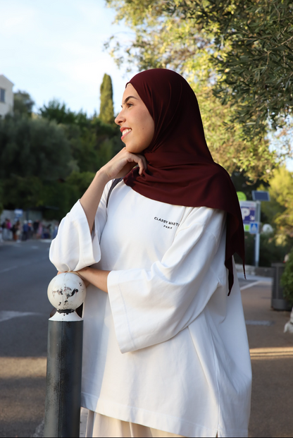Hijab Triangles Aubergine
