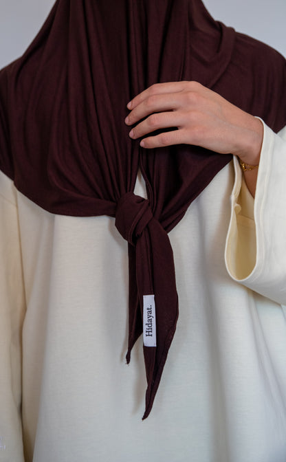 Hijab Triangle Marron