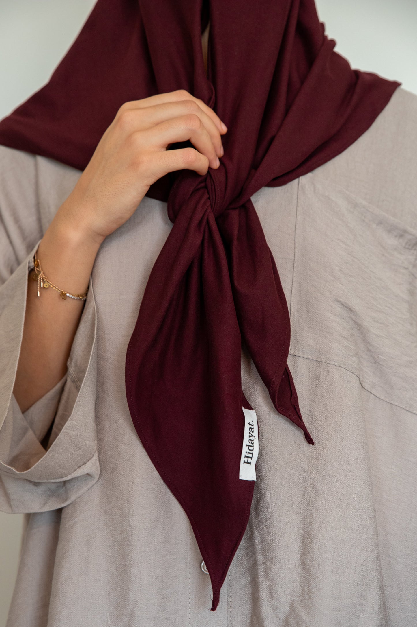 Hijab Triangles Aubergine