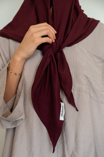 Hijab Triangles Aubergine