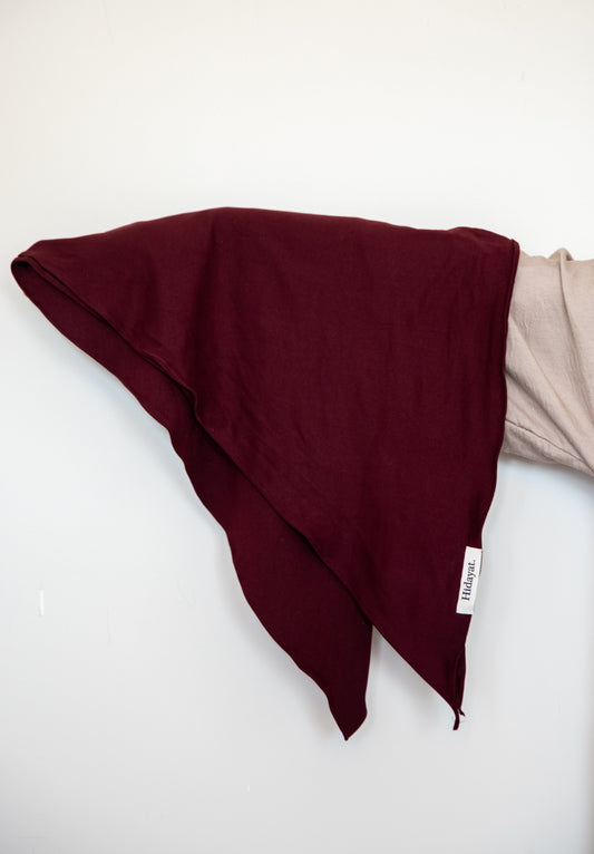 Hijab Triangles Aubergine