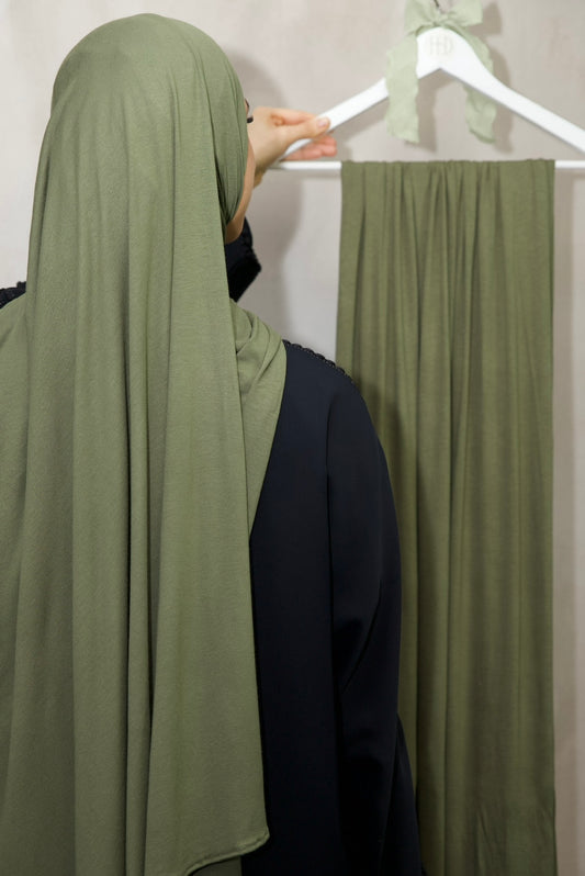 Coton modal - Vert Kaki